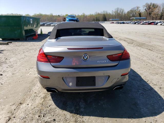 WBALZ3C56CDL71573 - 2012 BMW 650 I GRAY photo 6