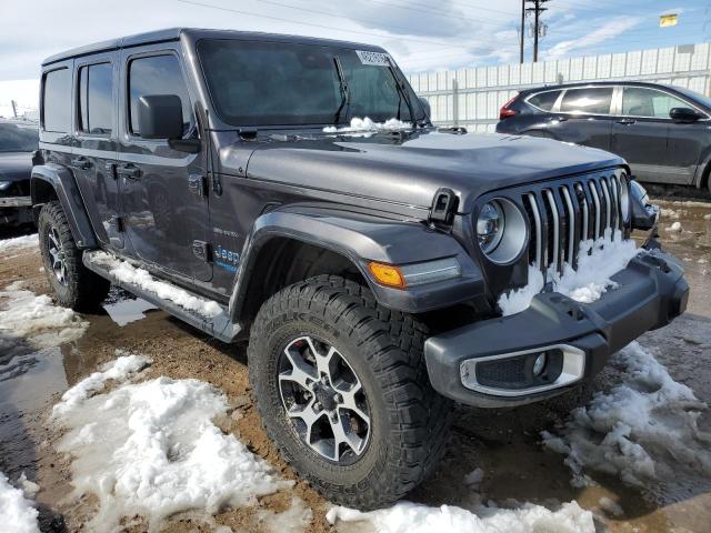 1C4JJXP69MW754425 - 2021 JEEP WRANGLER U SAHARA 4XE GRAY photo 4