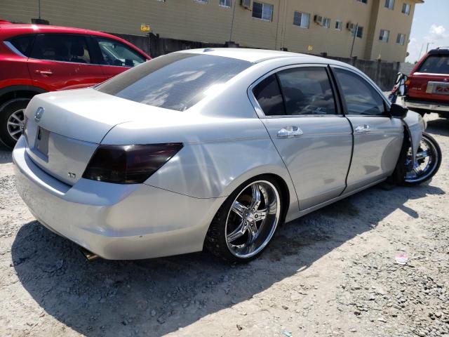 1HGCP36808A011739 - 2008 HONDA ACCORD EXL SILVER photo 3