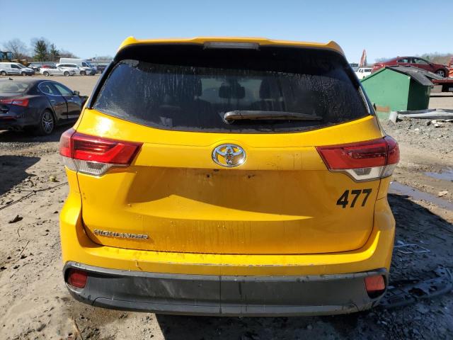 5TDZZRFHXKS358169 - 2019 TOYOTA HIGHLANDER LE YELLOW photo 6