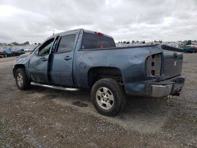 2GCEK133371664674 - 2007 CHEVROLET SILVERADO K1500 CREW CAB BLUE photo 2