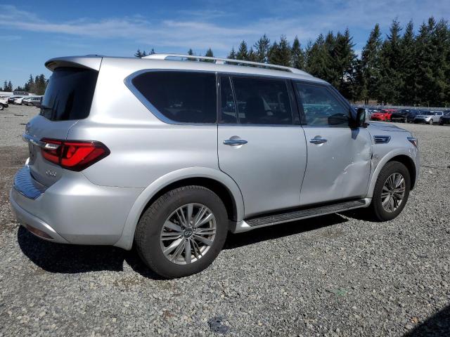 JN8AZ2NE8J9192862 - 2018 INFINITI QX80 BASE SILVER photo 3