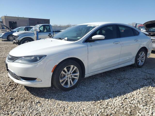 1C3CCCAB9FN582377 - 2015 CHRYSLER 200 LIMITED WHITE photo 1