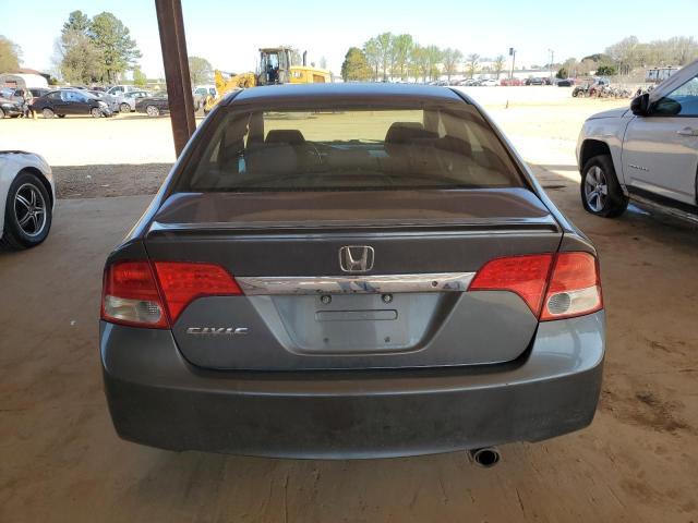 2HGFA16649H352551 - 2009 HONDA CIVIC LX-S ნაცრისფერი ფოტო 6