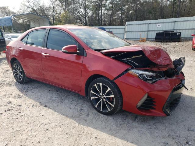 2T1BURHE9HC752248 - 2017 TOYOTA COROLLA L RED photo 4