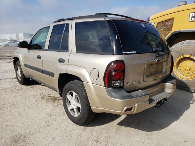 1GNDS13S752202464 - 2005 CHEVROLET TRAILBLAZE LS GOLD photo 2