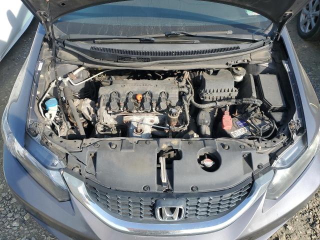 19XFB2F5XFE216537 - 2015 HONDA CIVIC LX GRAY photo 11