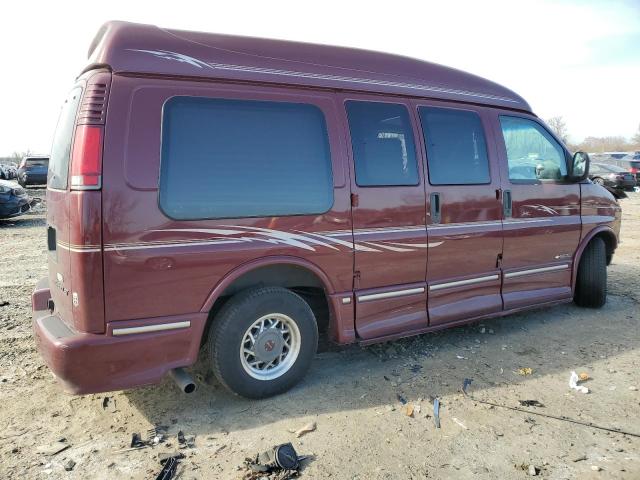 1GBFG15R2X1123021 - 1999 CHEVROLET EXPRESS G1 MAROON photo 3