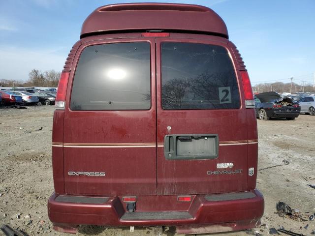 1GBFG15R2X1123021 - 1999 CHEVROLET EXPRESS G1 MAROON photo 6