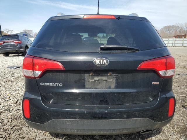 5XYKTCA64EG453527 - 2014 KIA SORENTO LX BLACK photo 6