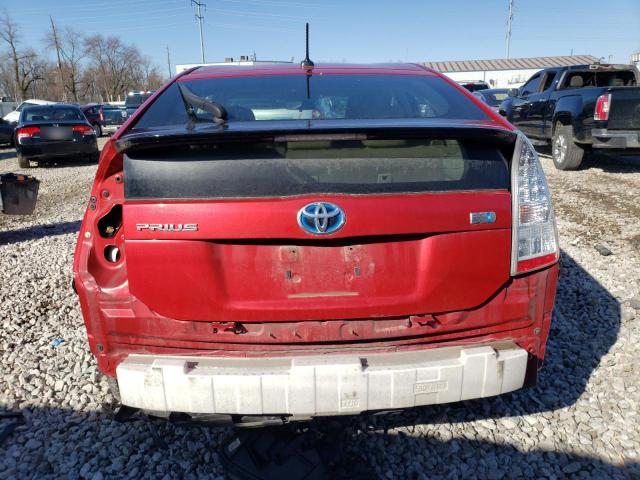 JTDKN3DU3B0246858 - 2011 TOYOTA PRIUS RED photo 6