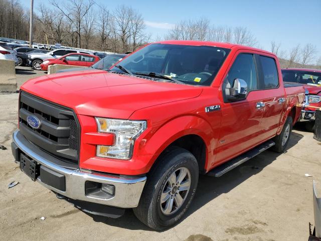 1FTEW1EP9FFC25457 - 2015 FORD F150 SUPERCREW RED photo 1