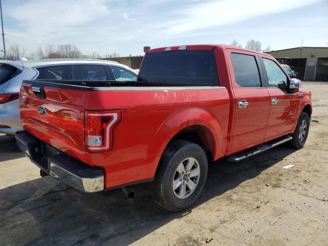 1FTEW1EP9FFC25457 - 2015 FORD F150 SUPERCREW RED photo 3