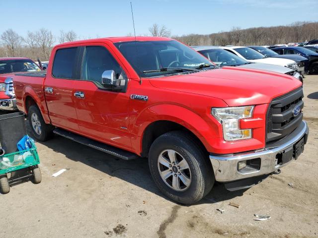 1FTEW1EP9FFC25457 - 2015 FORD F150 SUPERCREW RED photo 4