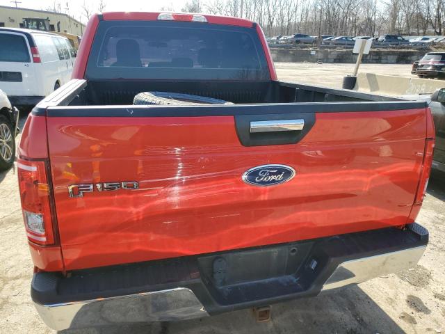 1FTEW1EP9FFC25457 - 2015 FORD F150 SUPERCREW RED photo 6