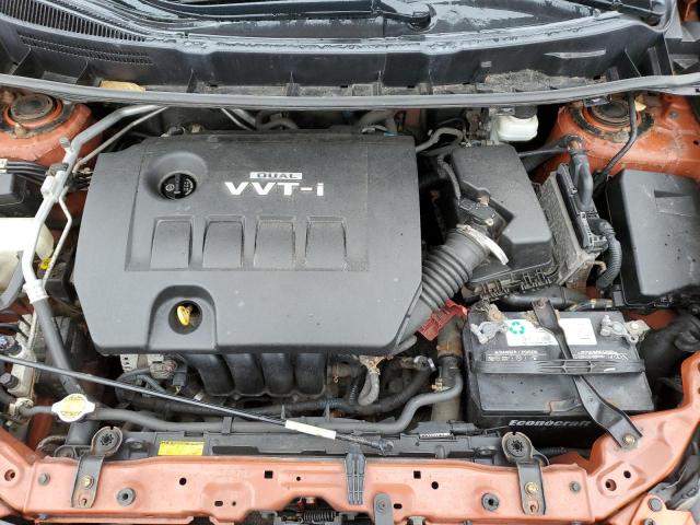 5Y2SP6E87AZ408353 - 2010 PONTIAC VIBE ORANGE photo 11