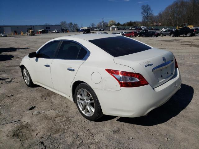 1N4AA51E79C856535 - 2009 NISSAN MAXIMA S WHITE photo 2