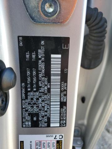 JTEBU5JR1J5573822 - 2018 TOYOTA 4RUNNER SR5/SR5 PREMIUM 银色 照片 12