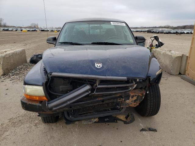 1B7GL12X52S644168 - 2002 DODGE DAKOTA BASE BLUE photo 5