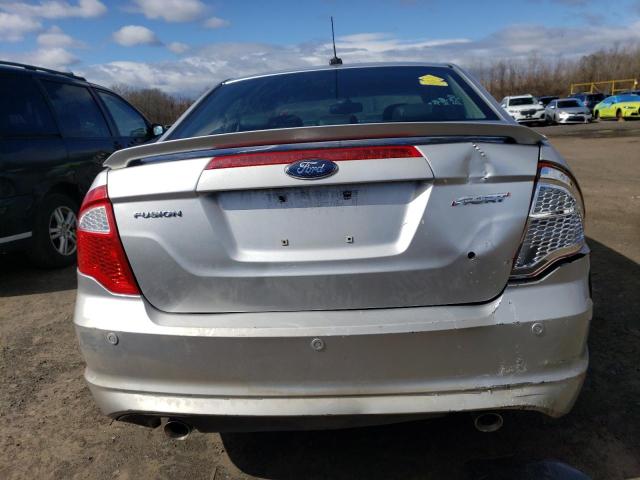 3FAHP0KC0AR107353 - 2010 FORD FUSION SPORT SILVER photo 6