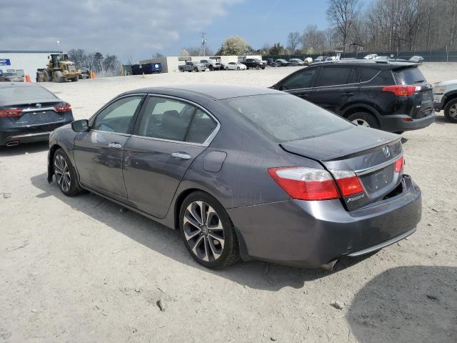 1HGCR2F5XEA007543 - 2014 HONDA ACCORD SPORT GRAY photo 2