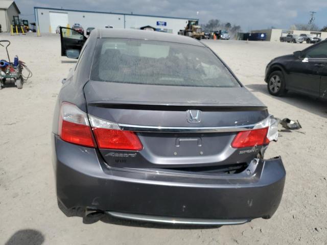 1HGCR2F5XEA007543 - 2014 HONDA ACCORD SPORT GRAY photo 6