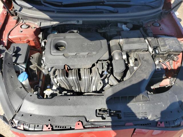 5NPE24AF1KH776315 - 2019 HYUNDAI SONATA SE RED photo 11