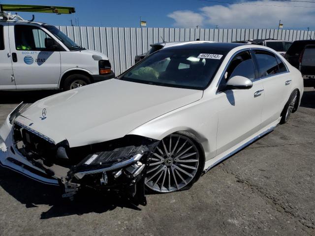 W1K6G6DBXNA101493 - 2022 MERCEDES-BENZ S 500 4MATIC WHITE photo 1