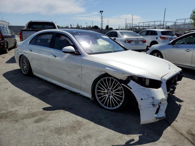 W1K6G6DBXNA101493 - 2022 MERCEDES-BENZ S 500 4MATIC WHITE photo 4