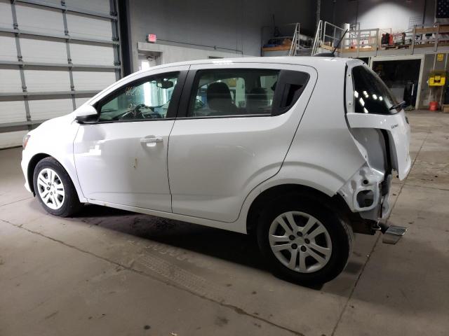 1G1JG6SB1L4135611 - 2020 CHEVROLET SONIC WHITE photo 2