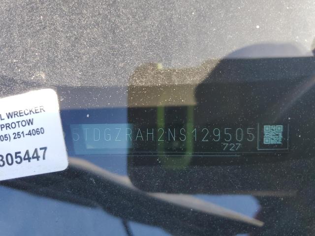 5TDGZRAH2NS129505 - 2022 TOYOTA HIGHLANDER XLE 蓝色 照片 13