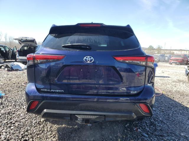 5TDGZRAH2NS129505 - 2022 TOYOTA HIGHLANDER XLE 蓝色 照片 6