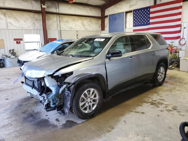 1GNEVFKW1PJ200425 - 2023 CHEVROLET TRAVERSE LS SILVER photo 1