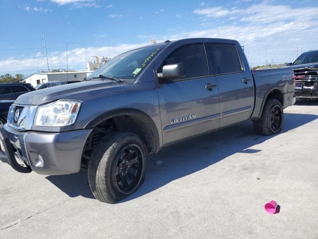 1N6AA0EC8FN513753 - 2015 NISSAN TITAN S GRAY photo 1