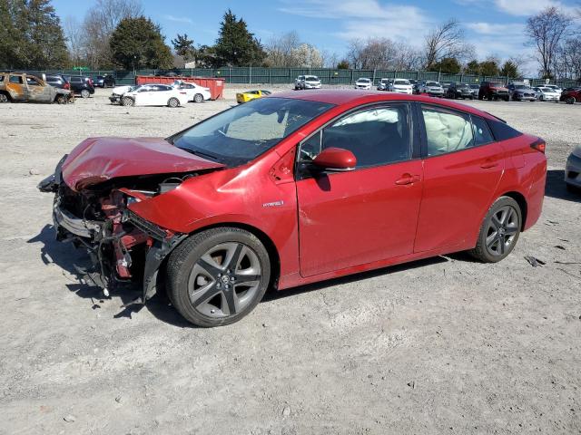 JTDKARFU7L3121017 - 2020 TOYOTA PRIUS L RED photo 1