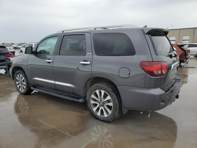 5TDKY5G12JS072099 - 2018 TOYOTA SEQUOIA LIMITED GRAY photo 2