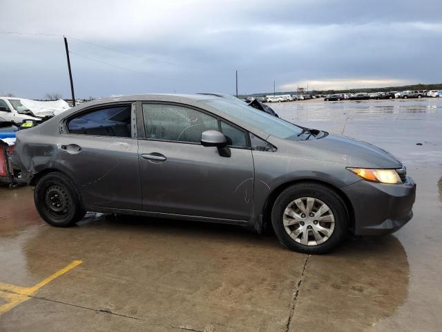 2HGFB2F55CH595545 - 2012 HONDA CIVIC LX GRAY photo 4