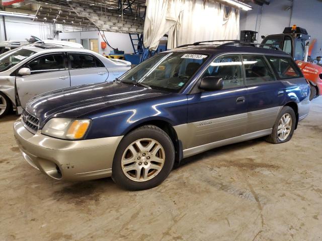 4S3BH675747633534 - 2004 SUBARU LEGACY OUTBACK AWP BLUE photo 1