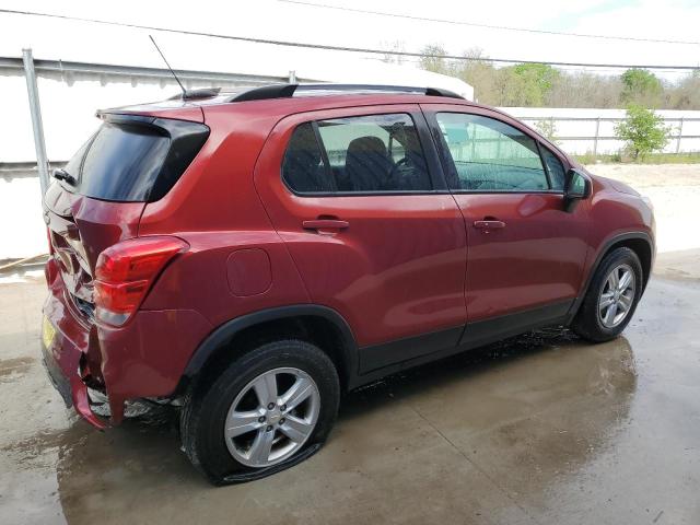 KL7CJLSM6MB370128 - 2021 CHEVROLET TRAX 1LT MAROON photo 3