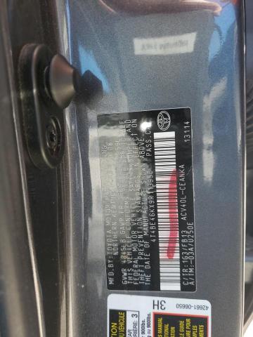 4T4BE46KX9R113956 - 2009 TOYOTA CAMRY BASE GRAY photo 12