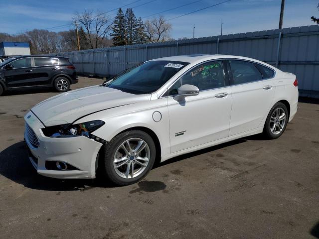 3FA6P0SU4FR262950 - 2015 FORD FUSION TITANIUM PHEV WHITE photo 1