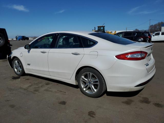 3FA6P0SU4FR262950 - 2015 FORD FUSION TITANIUM PHEV WHITE photo 2