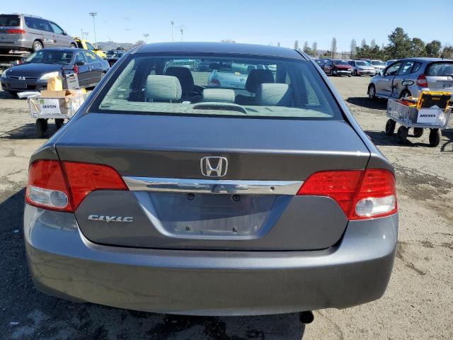 2HGFA1F58AH316597 - 2010 HONDA CIVIC LX GRAY photo 6