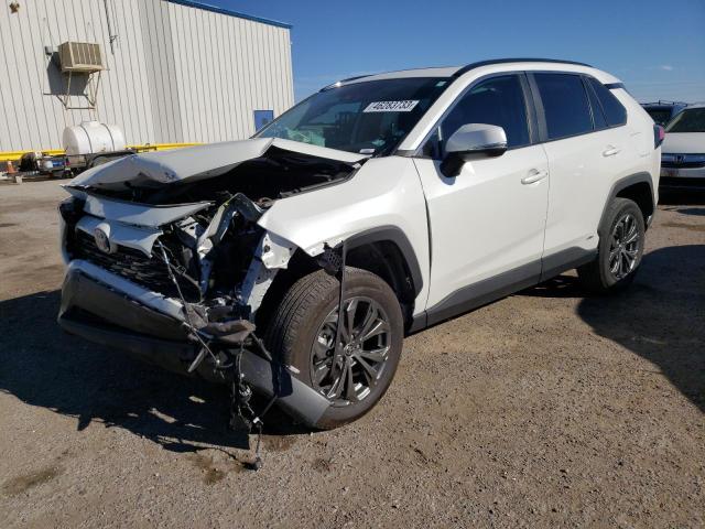 2T3B6RFV4NW035304 - 2022 TOYOTA RAV4 XLE PREMIUM WHITE photo 1