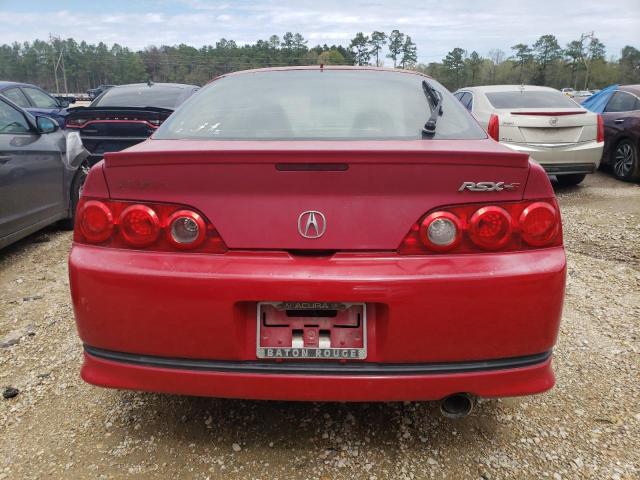 JH4DC53056S012061 - 2006 ACURA RSX TYPE-S RED photo 6