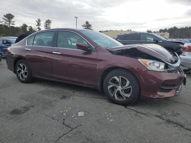 1HGCR2F35HA103762 - 2017 HONDA ACCORD LX RED photo 4