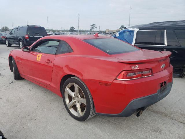 2G1FB1E31E9150296 - 2014 CHEVROLET CAMARO LT RED photo 2