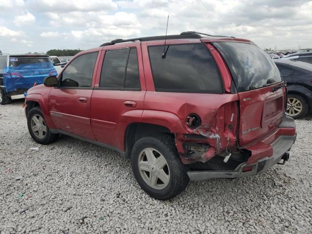 1GNDS13S122247718 - 2002 CHEVROLET TRAILBLAZE RED photo 2