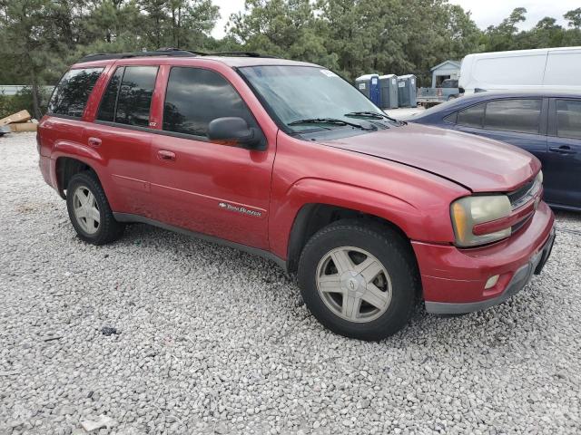 1GNDS13S122247718 - 2002 CHEVROLET TRAILBLAZE RED photo 4