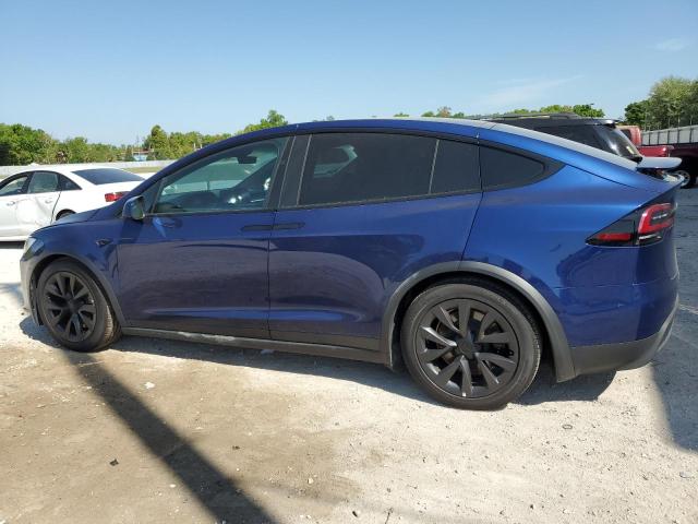 7SAXCAE53PF380630 - 2023 TESLA MODEL X BLUE photo 2